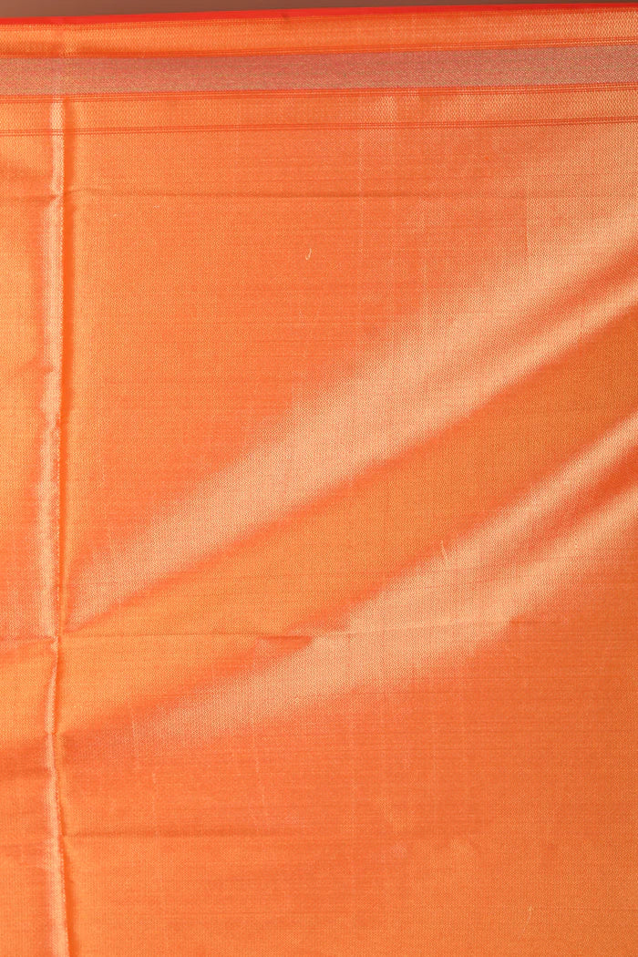 Orange Blended Silk Saree - Keya Seth Exclusive