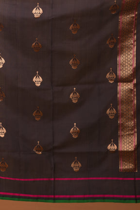 Black Pure Katan Silk Saree - Keya Seth Exclusive