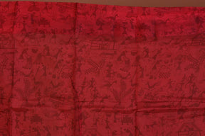 Yellow Blended Printed Silk Saree - Keya Seth Exclusive