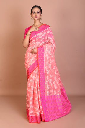 Pink Blended Organza Saree - Keya Seth Exclusive