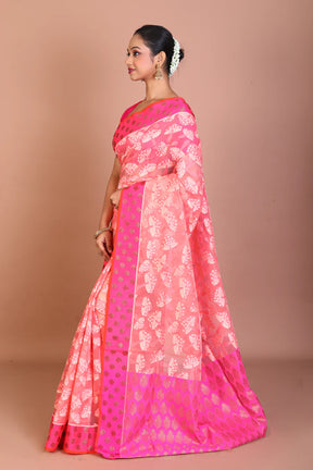 Pink Blended Organza Saree - Keya Seth Exclusive