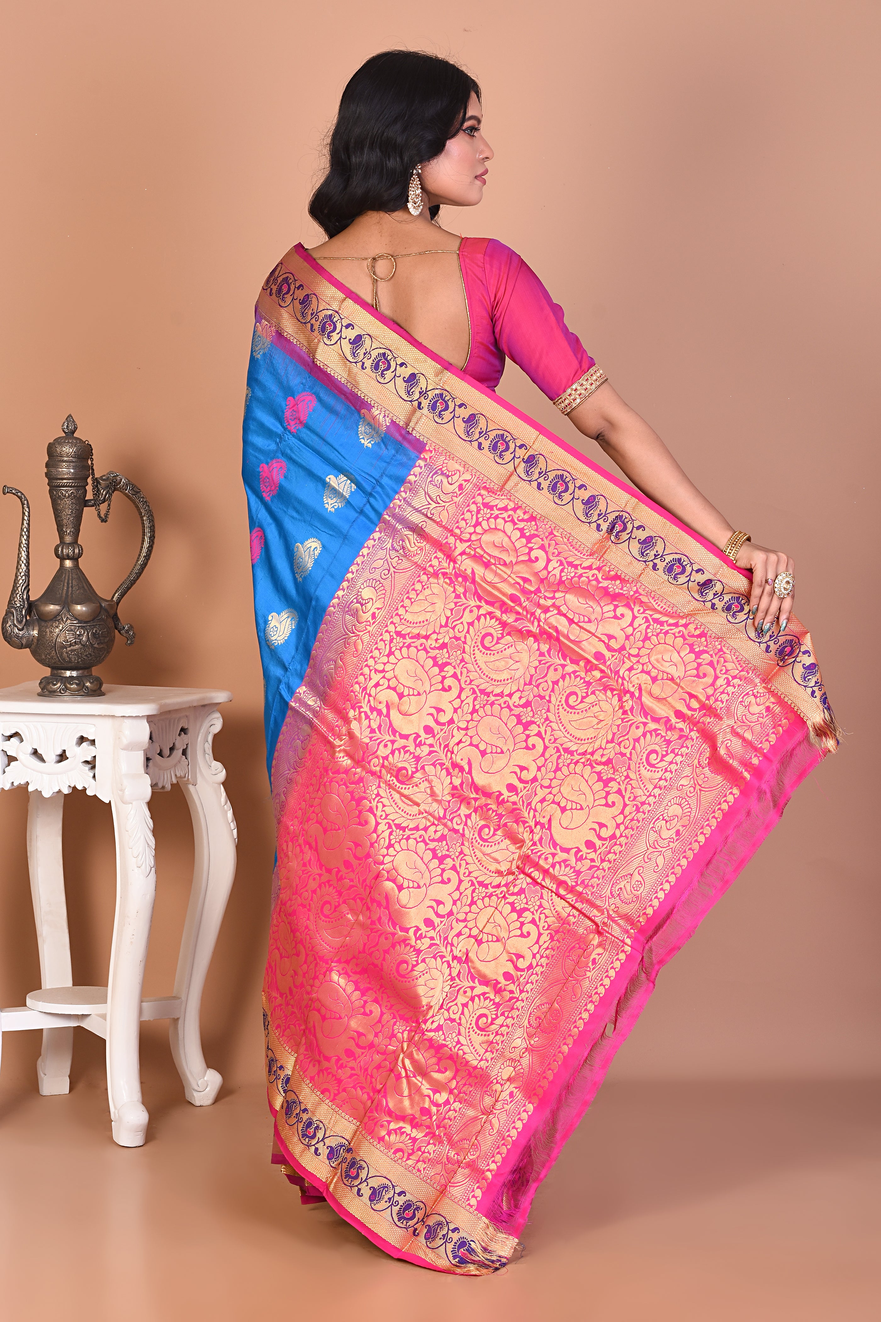 Gorgeous Blue Kanjivaram Saree - Keya Seth Exclusive