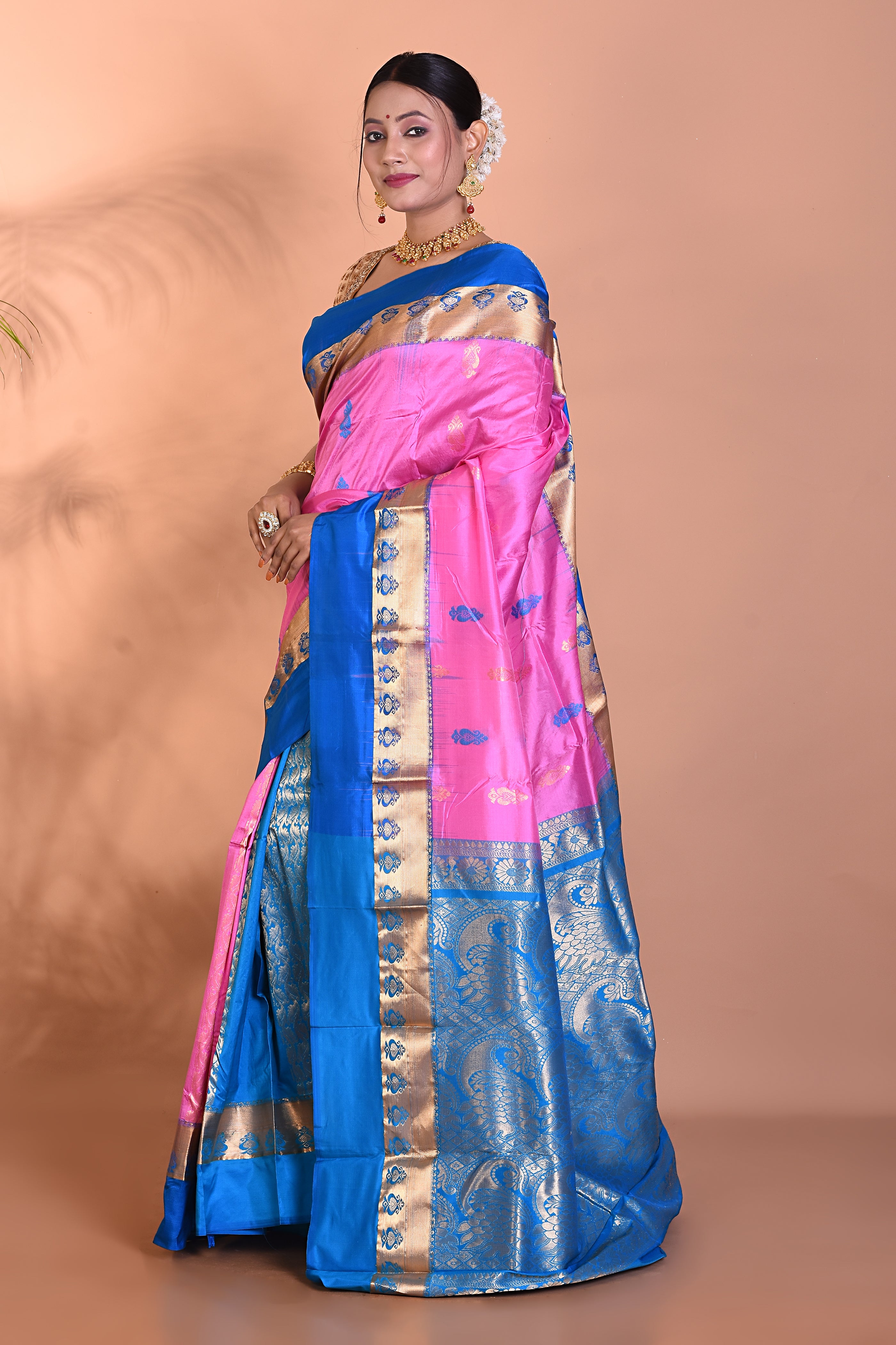 Gorgeous Pink Kanjivaram Saree - Keya Seth Exclusive