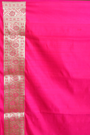 Orange and Pink Banarasi Saree - Keya Seth Exclusive