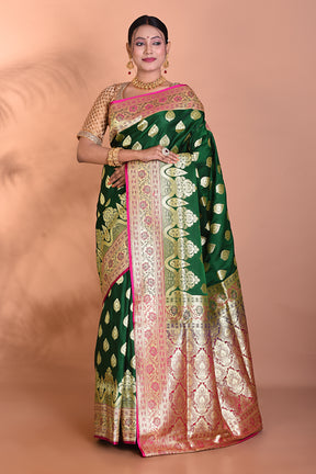 Designer Green Banarasi Saree - Keya Seth Exclusive