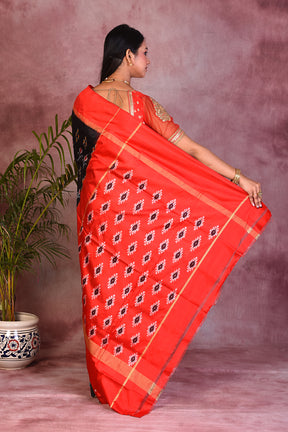 Elegant Black Pure Ikkat Saree - Keya Seth Exclusive