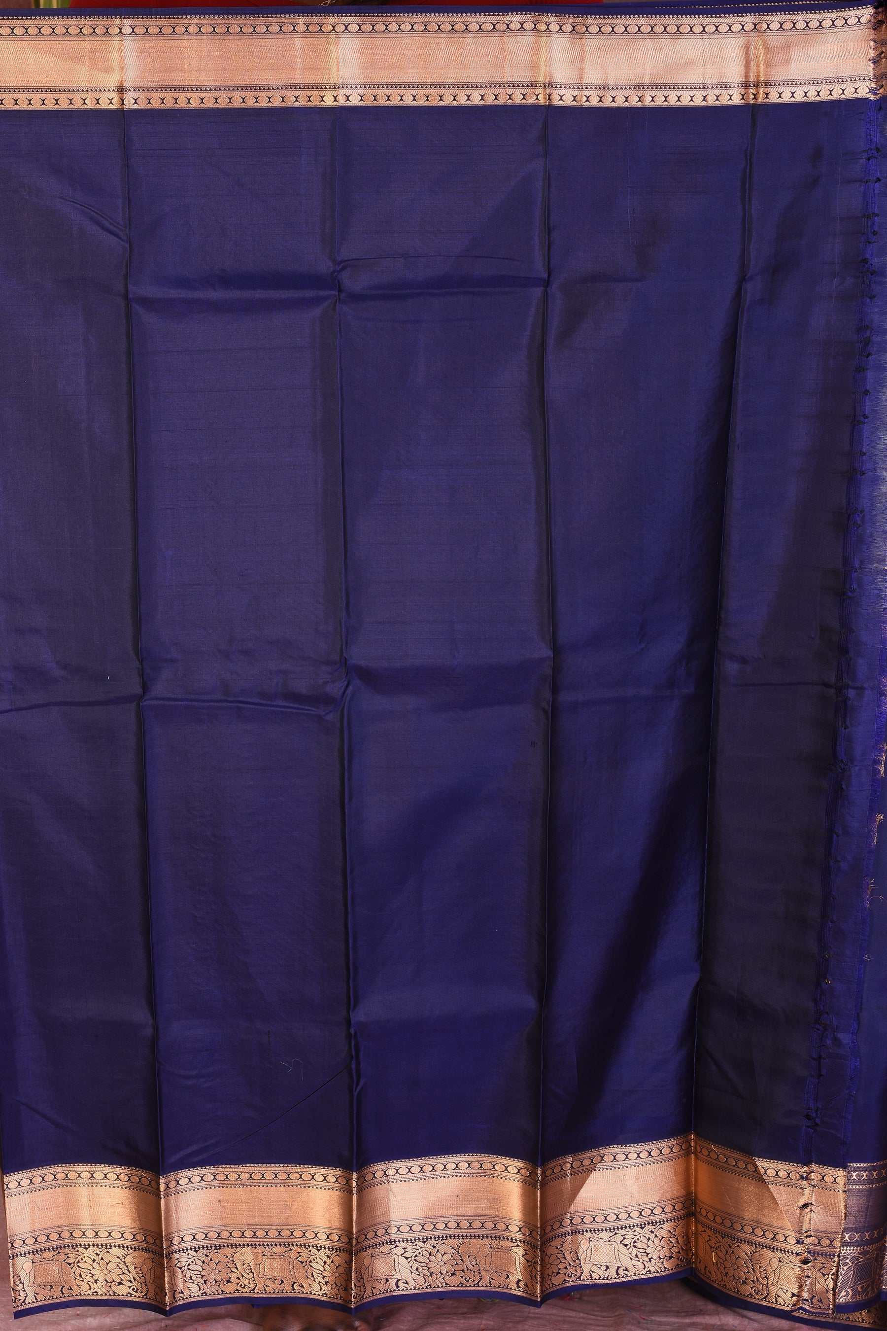 Navy Blue Pure Kanjivaram Saree - Keya Seth Exclusive