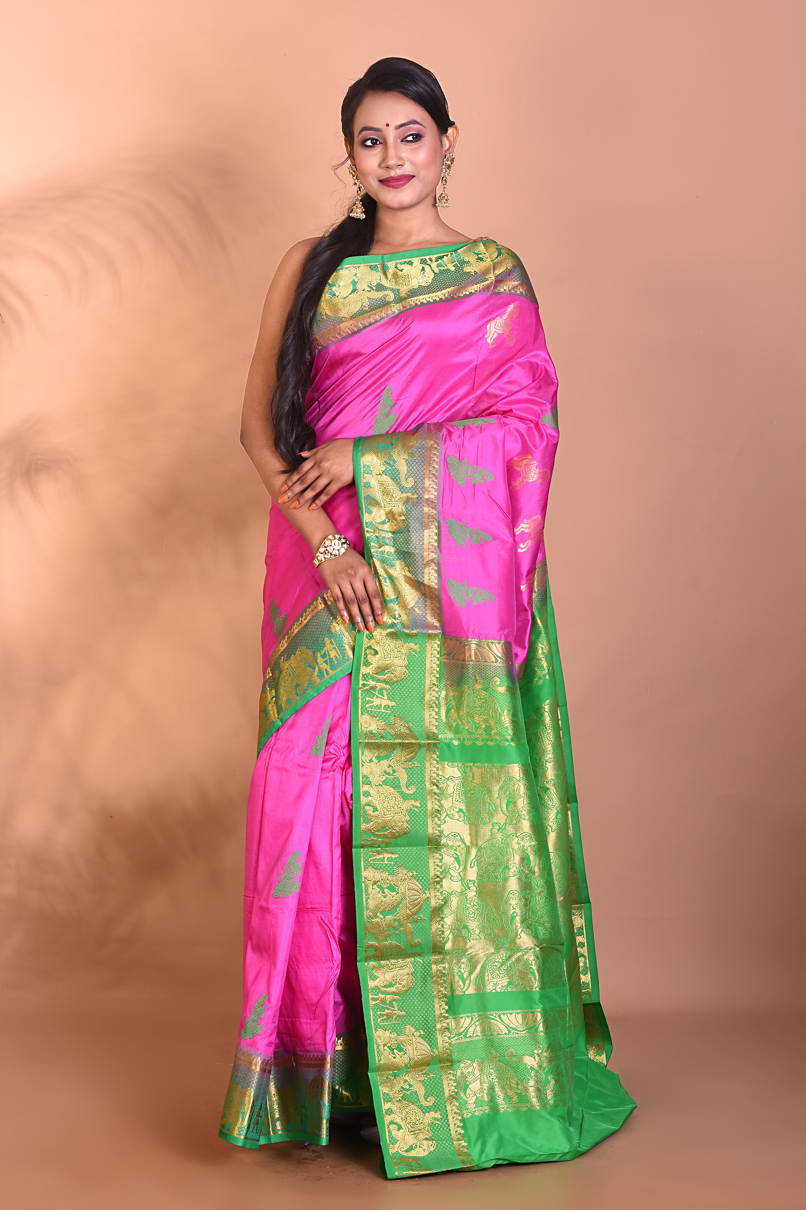 Beautiful Pink Kanjivaram Saree - Keya Seth Exclusive