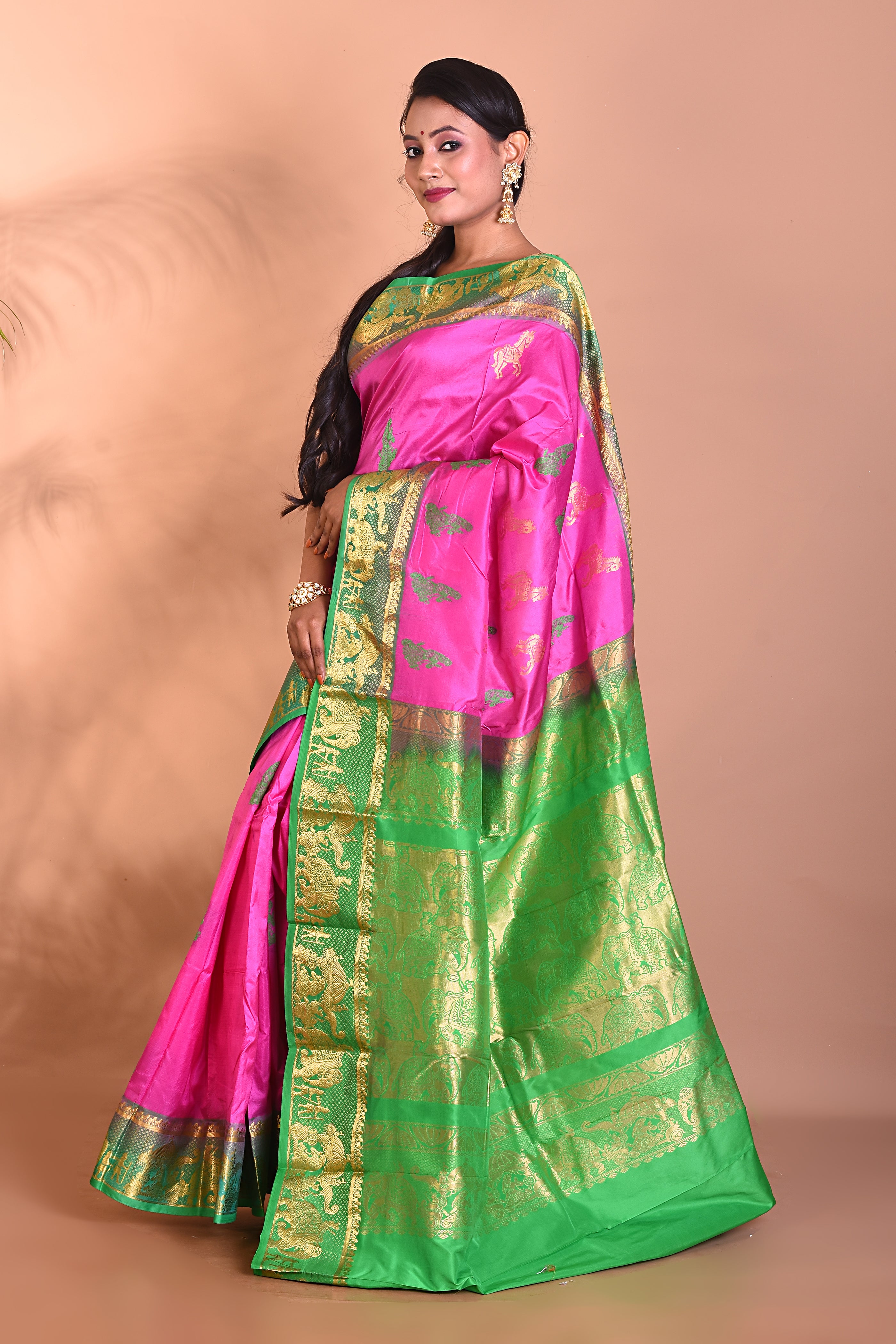 Beautiful Pink Kanjivaram Saree - Keya Seth Exclusive