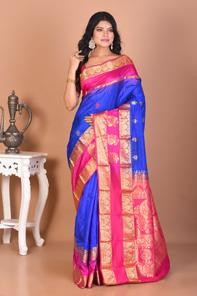 Gorgeous Royal Blue Kanjivaram Saree - Keya Seth Exclusive