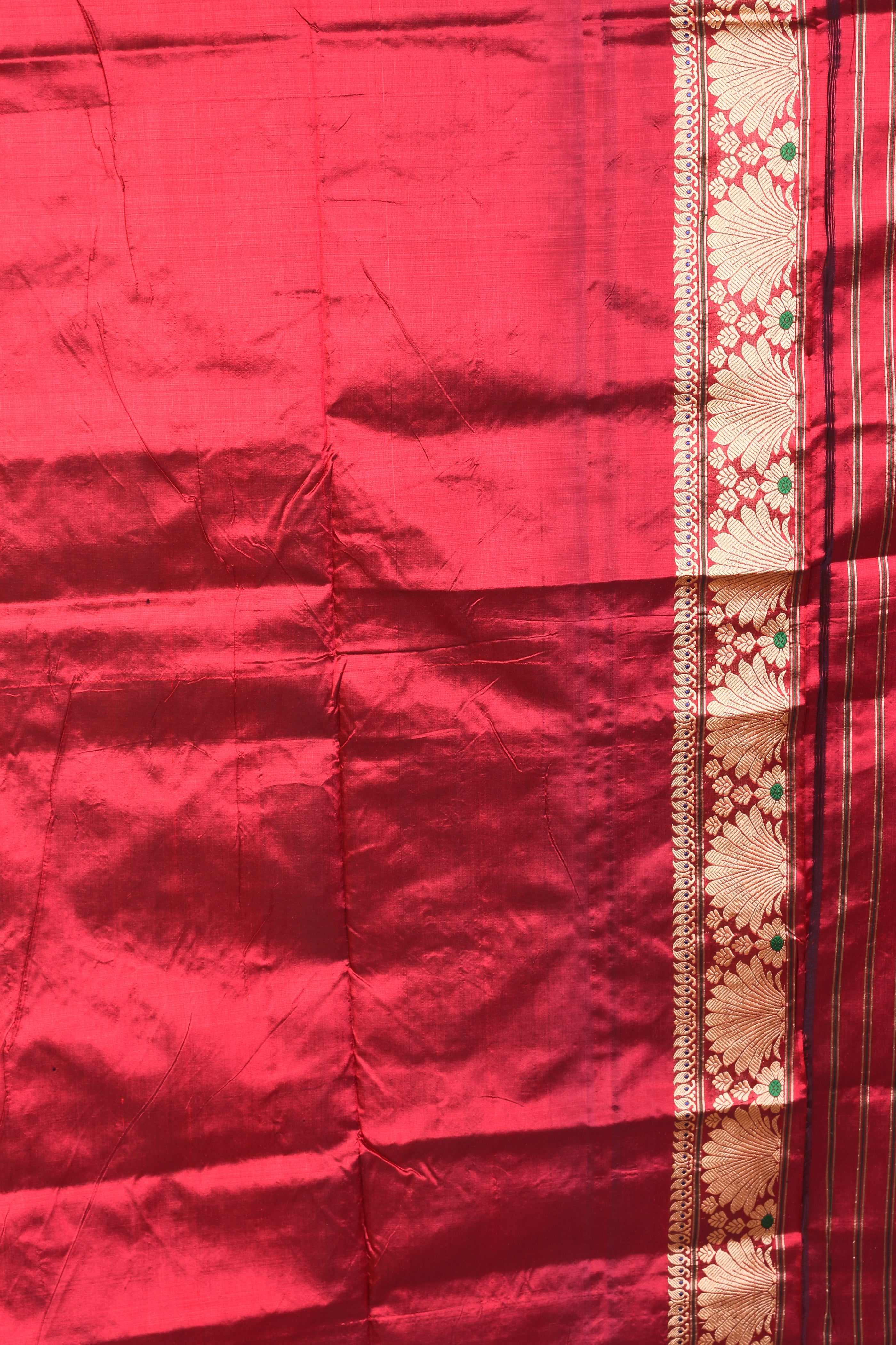 Elegant Red Pure Assam Silk Saree - Keya Seth Exclusive