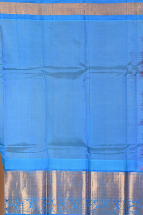 Peachy Pink Pure Mangalgiri Silk Saree with Blouse Piece - Keya Seth Exclusive