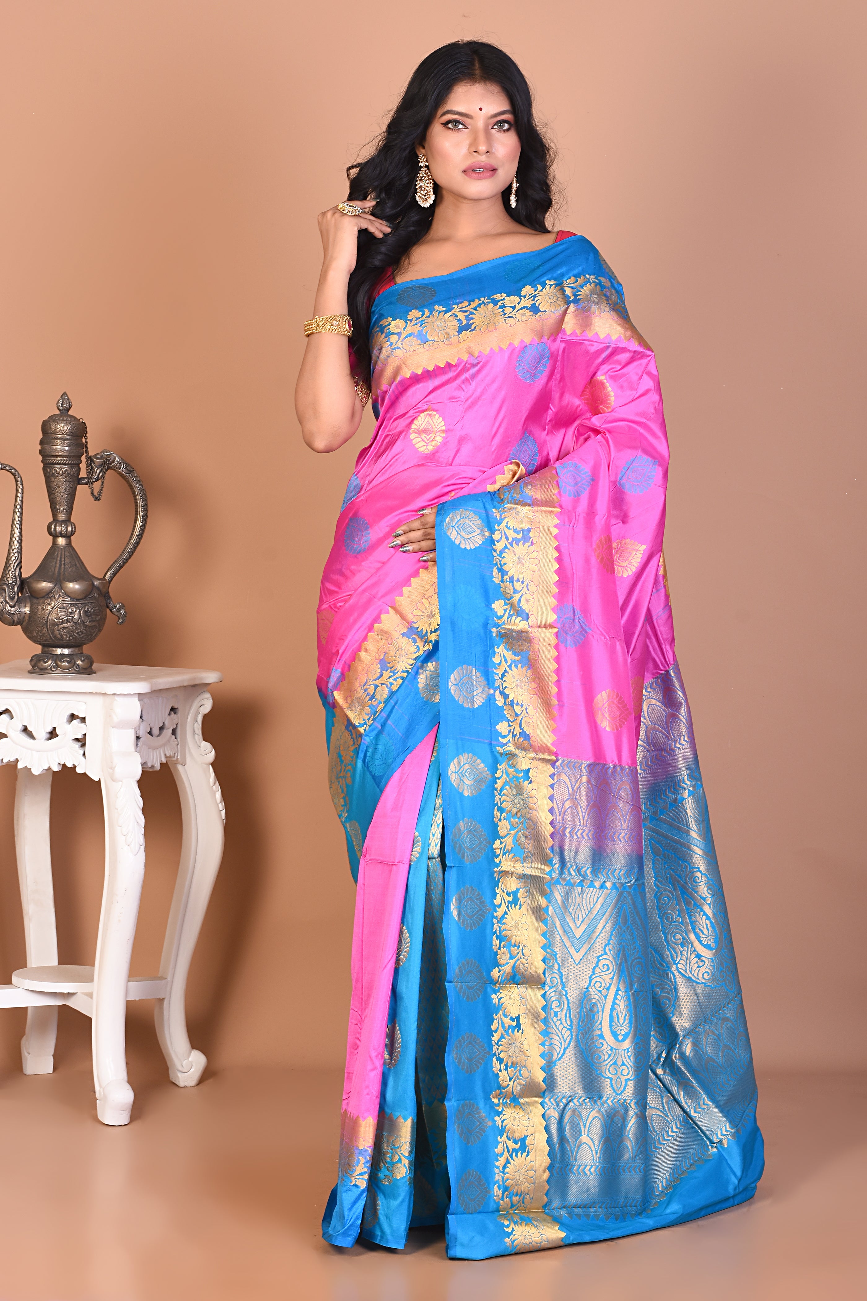 Gorgeous Light Pink Kanjivaram Saree - Keya Seth Exclusive