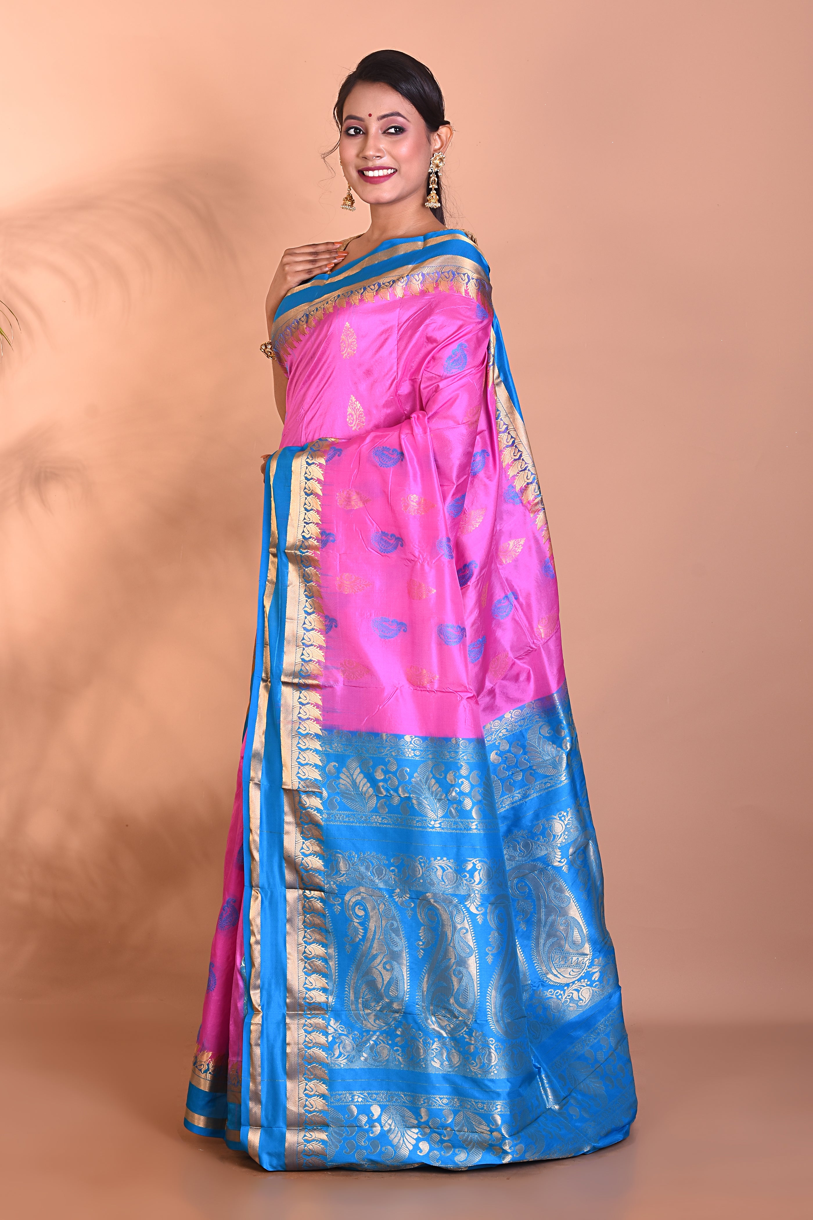 Beautiful Pink Kanjivaram Saree - Keya Seth Exclusive