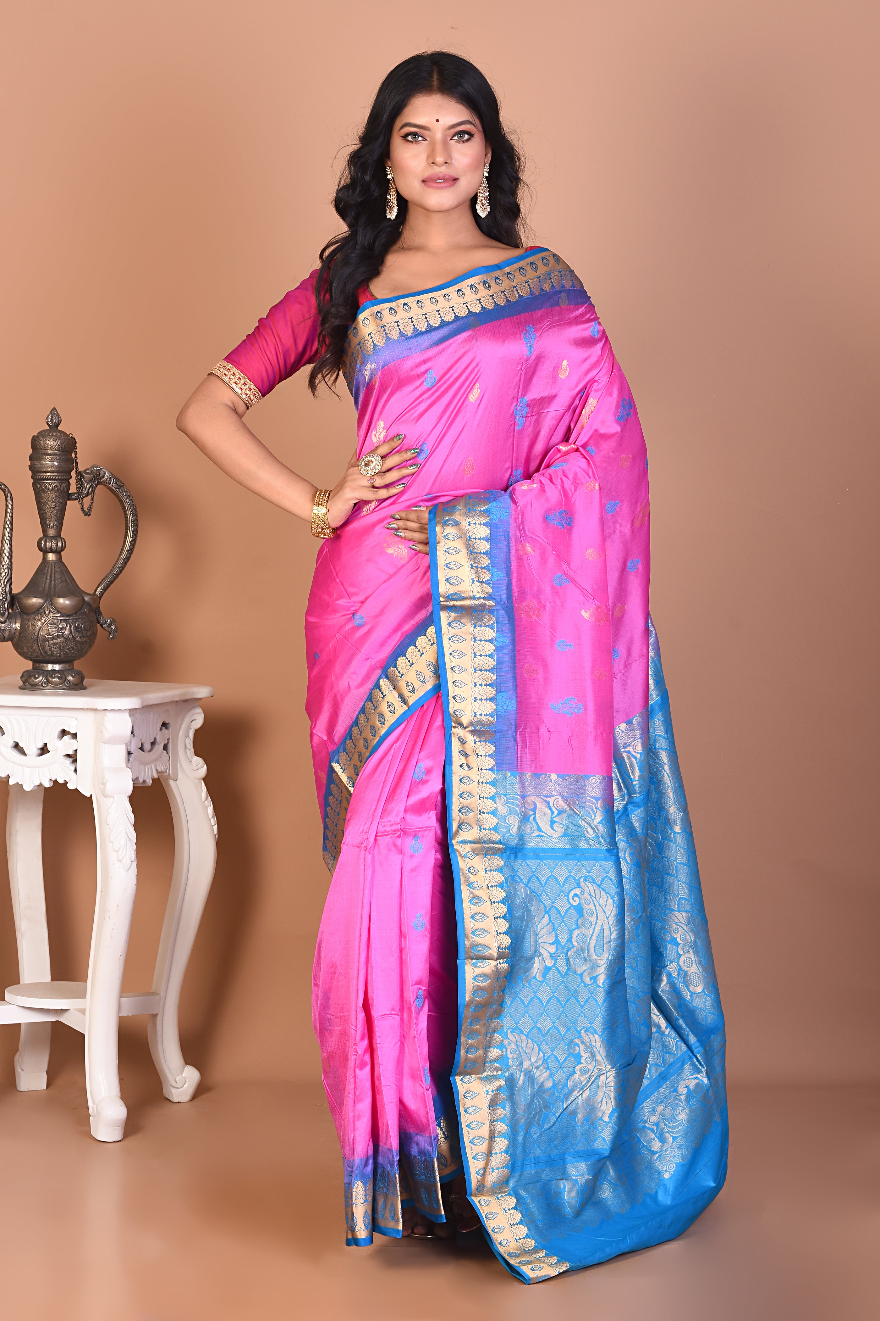 Gorgeous Light Pink Kanjivaram Saree - Keya Seth Exclusive