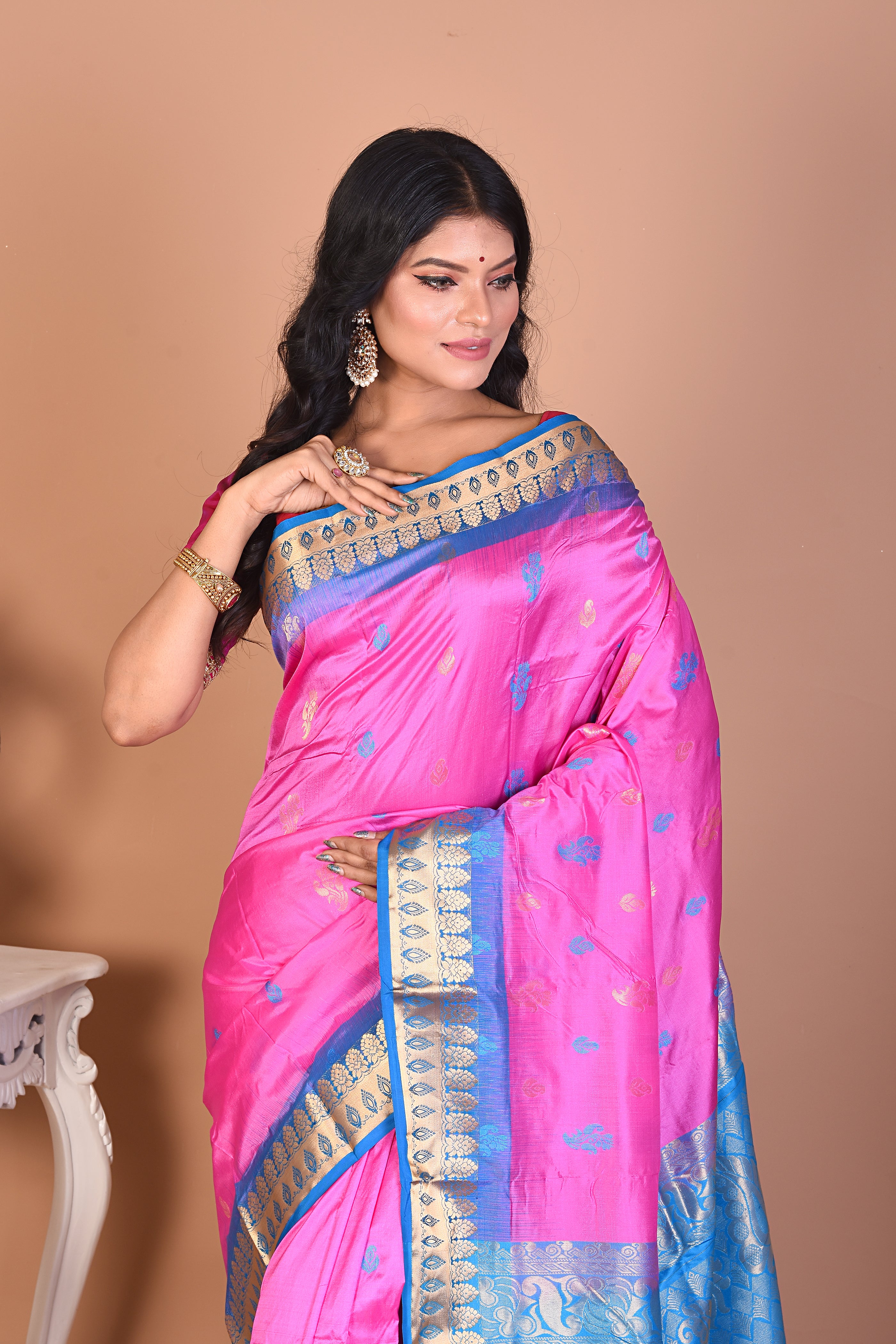 Gorgeous Light Pink Kanjivaram Saree - Keya Seth Exclusive