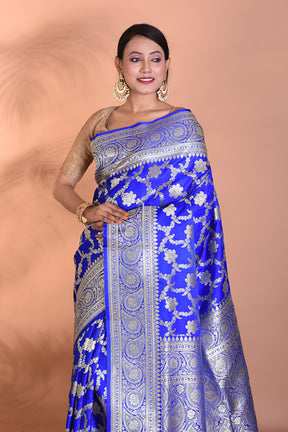 Royal Blue Banarasi Saree - Keya Seth Exclusive