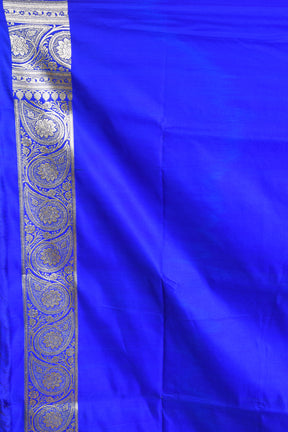 Royal Blue Banarasi Saree - Keya Seth Exclusive