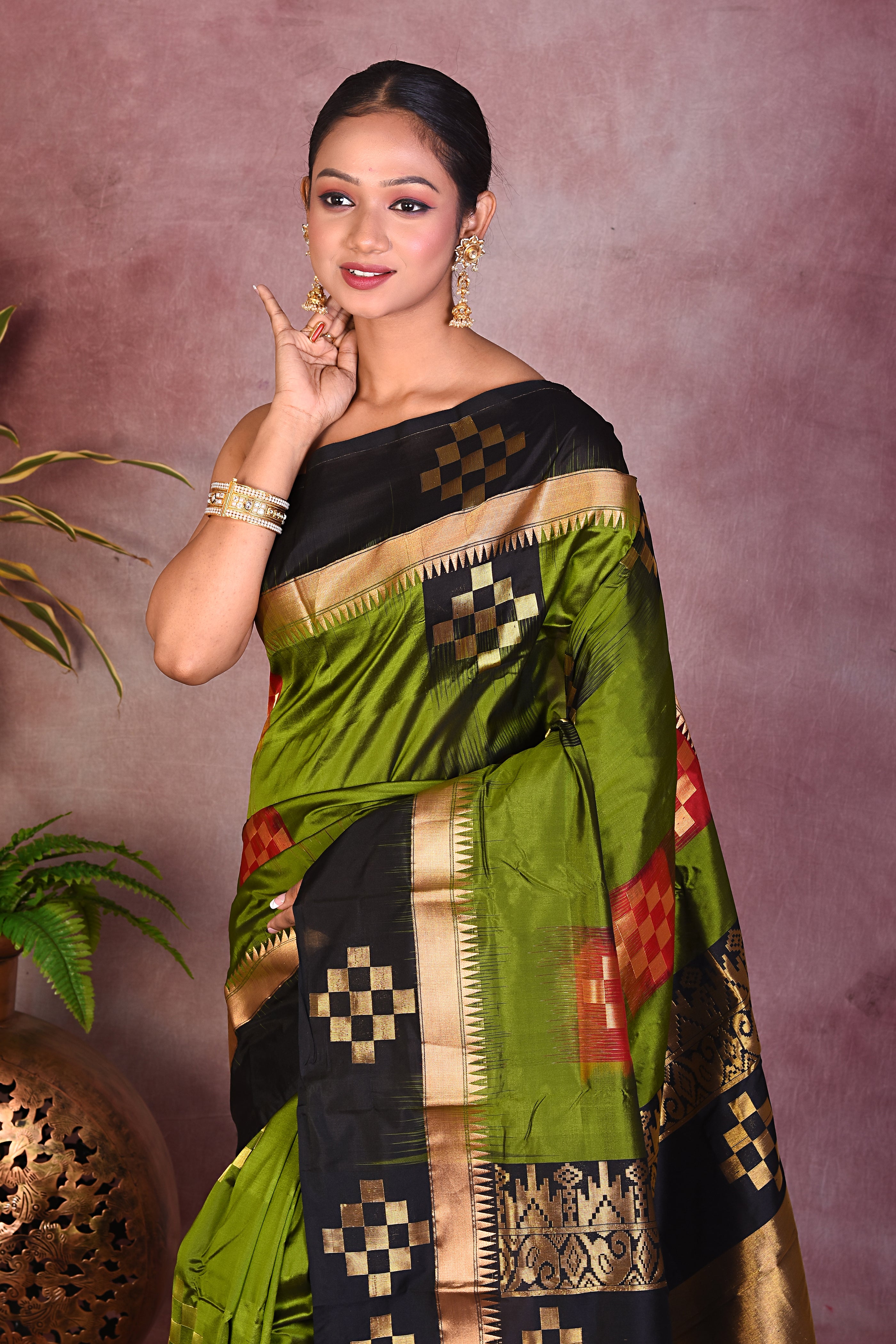 Green Pure Kanjivaram Saree - Keya Seth Exclusive