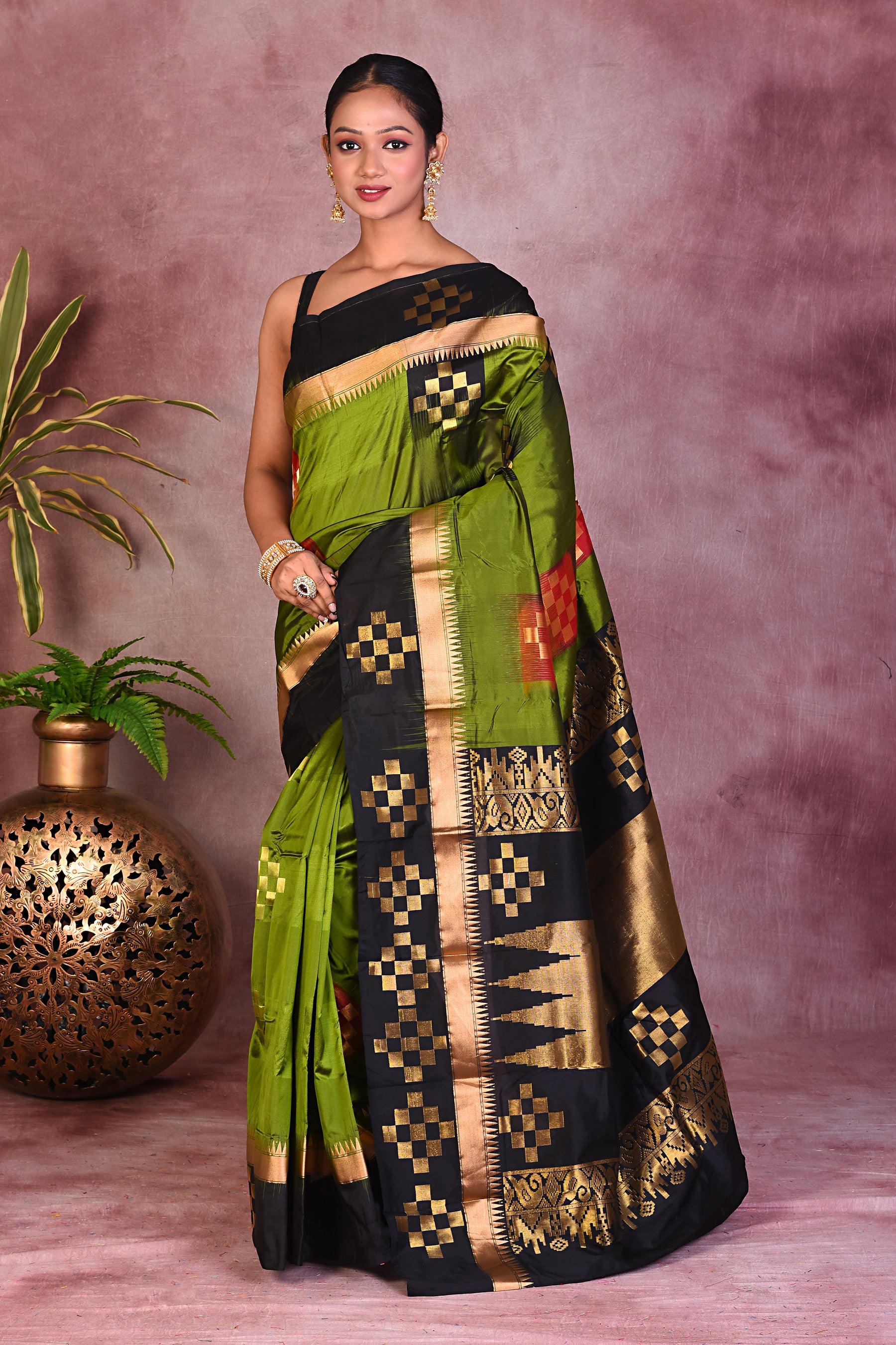 Green Pure Kanjivaram Saree - Keya Seth Exclusive