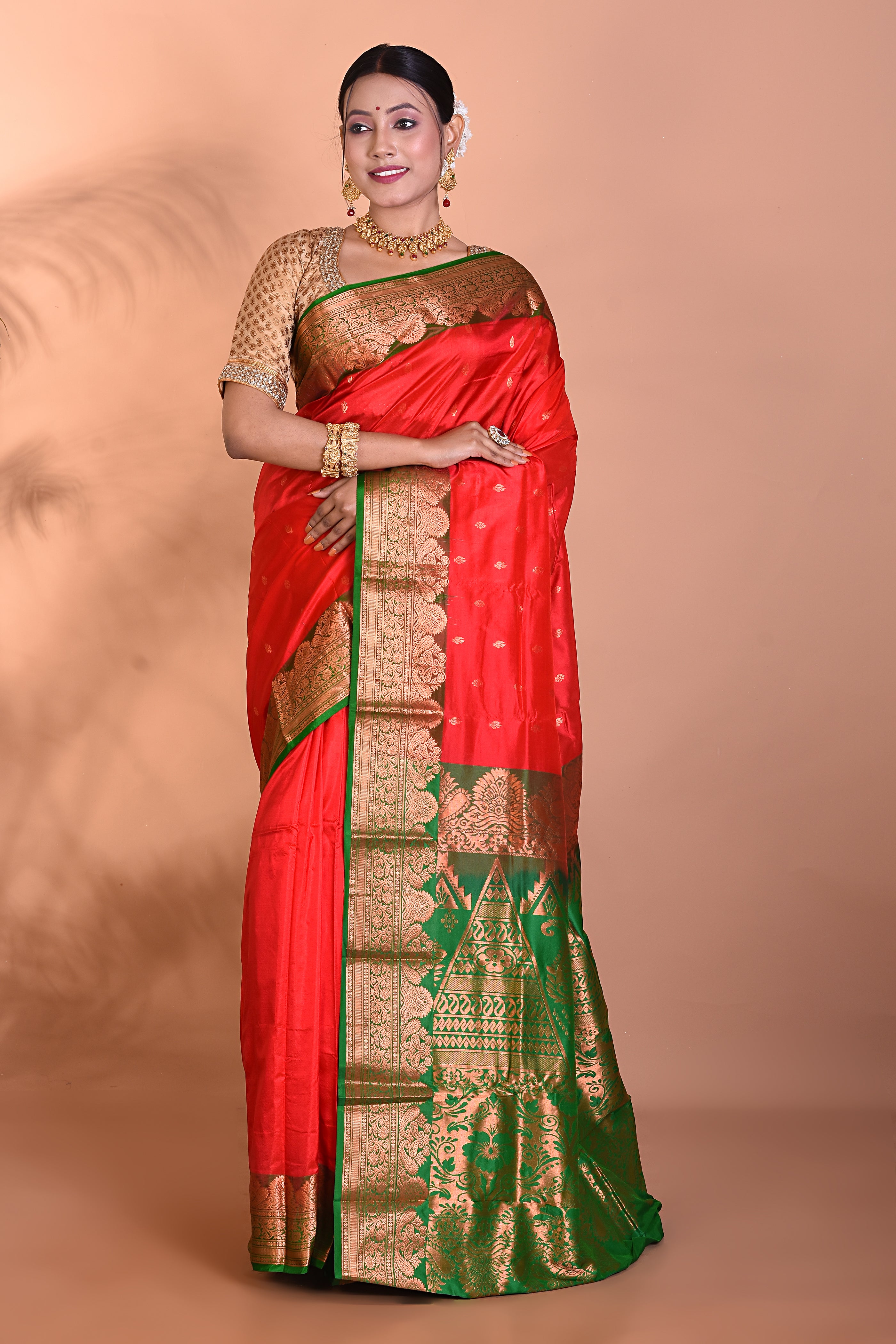 Gorgeous Red Kanjivaram Saree - Keya Seth Exclusive