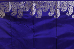 Elegant Navy Blue Pure Kanjivaram Saree - Keya Seth Exclusive