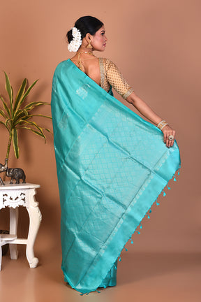 Gorgeous Light Green Kanjivaram Saree - Keya Seth Exclusive