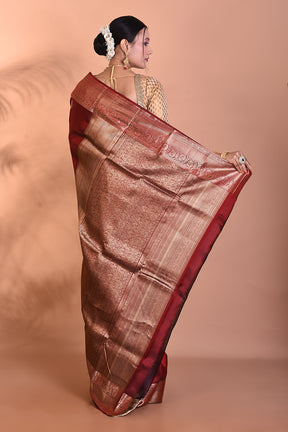 Elegant Maroon Kanjivaram Saree - Keya Seth Exclusive