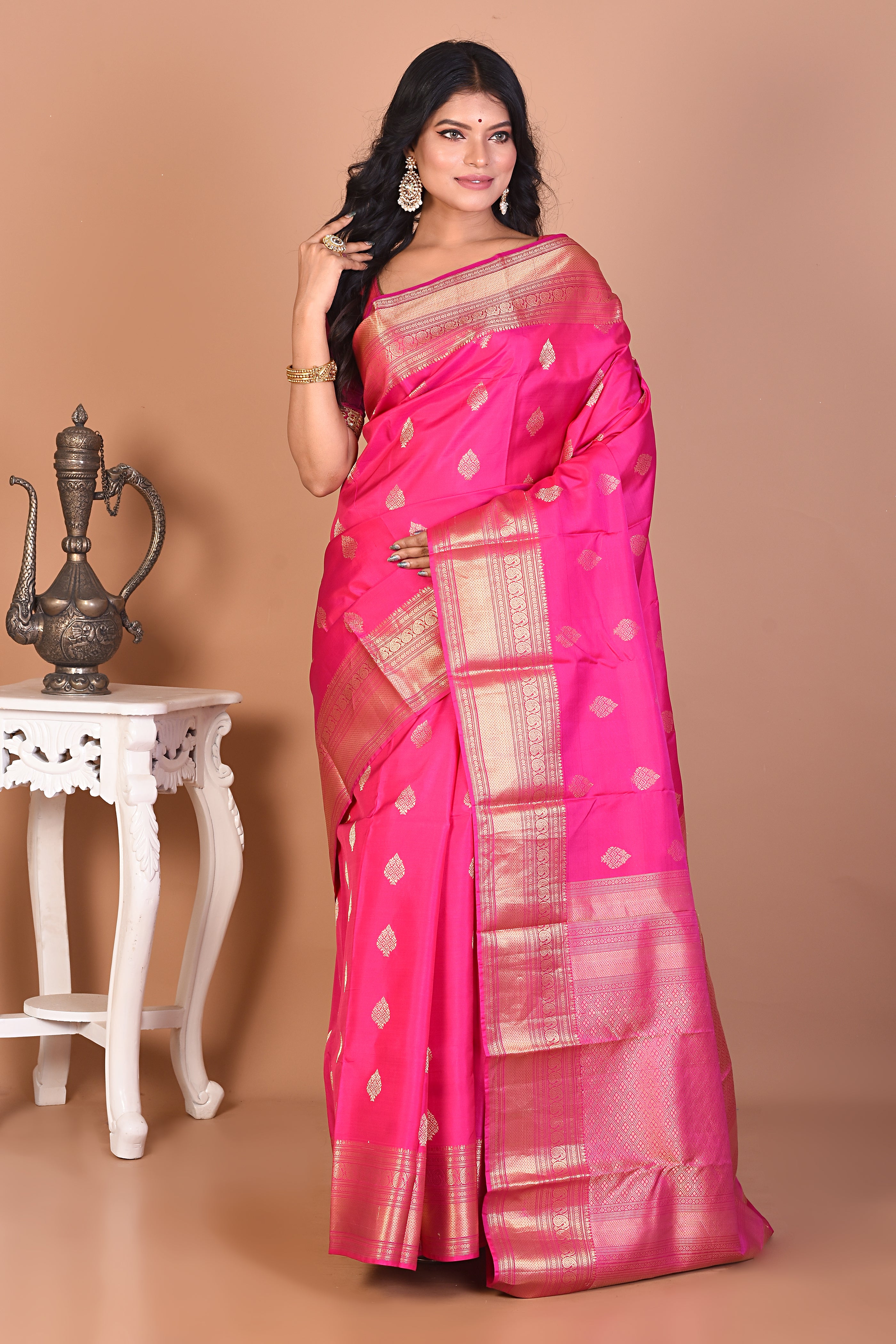 Gorgeous Pink Kanjivaram Saree - Keya Seth Exclusive