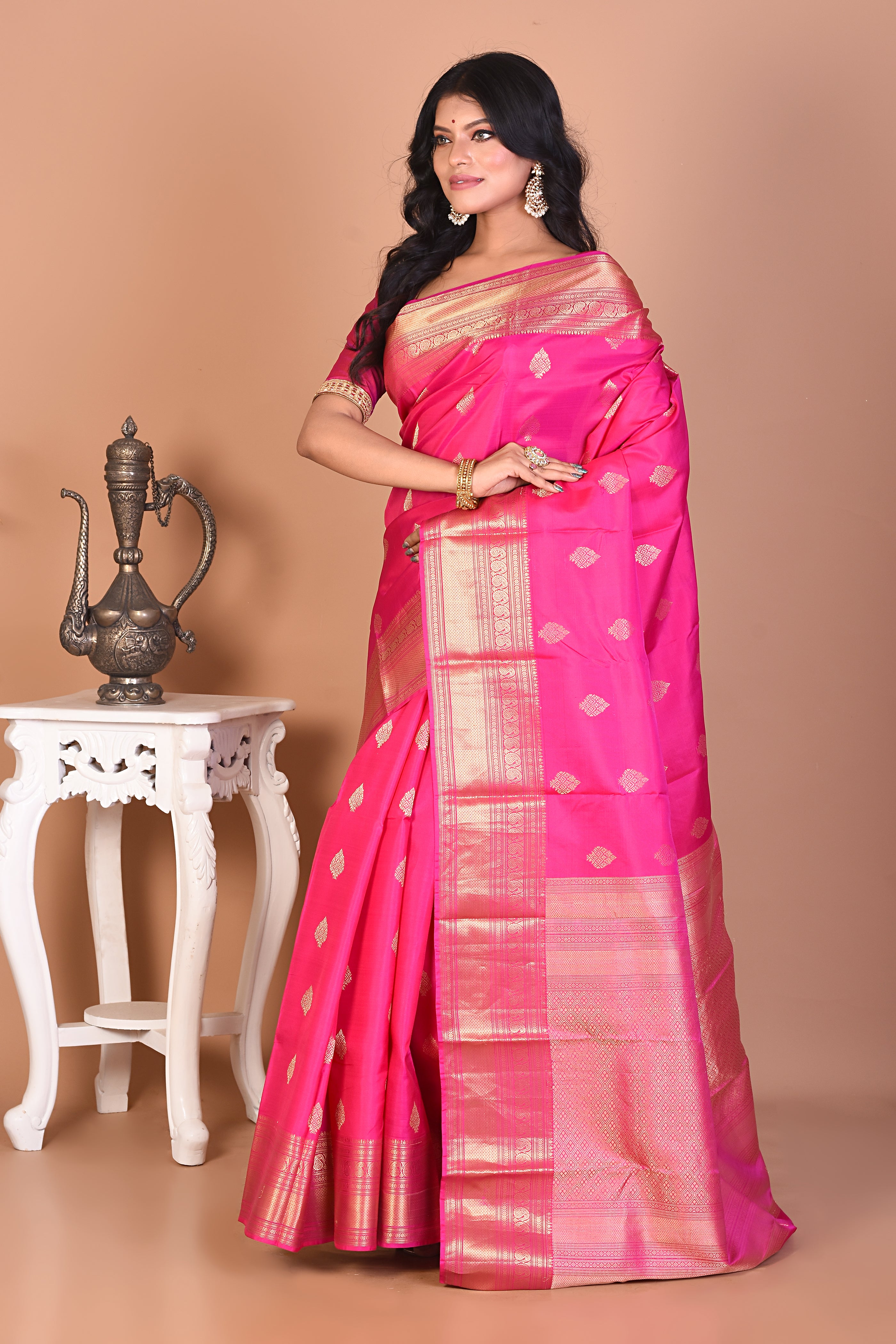 Gorgeous Pink Kanjivaram Saree - Keya Seth Exclusive