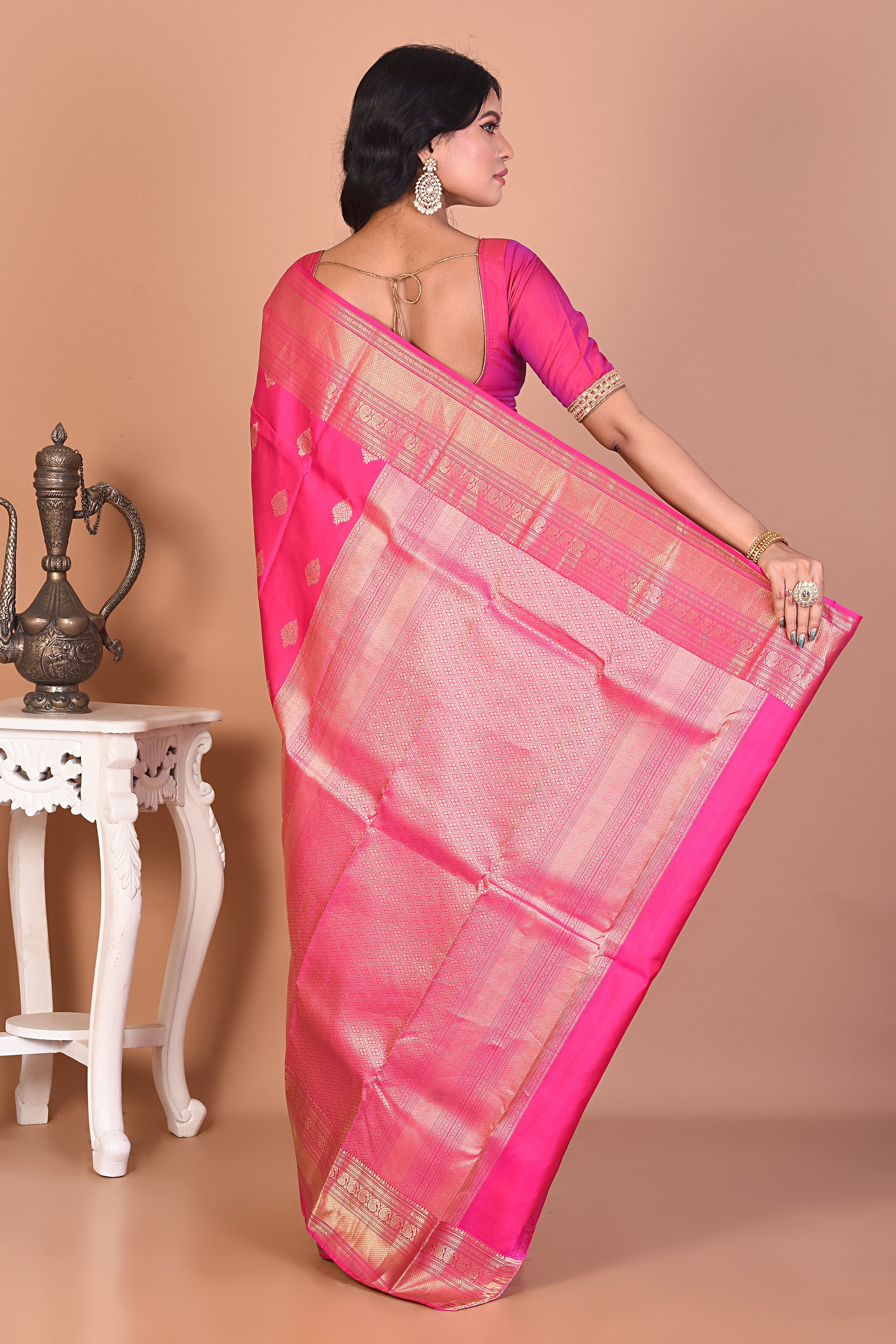 Gorgeous Pink Kanjivaram Saree - Keya Seth Exclusive