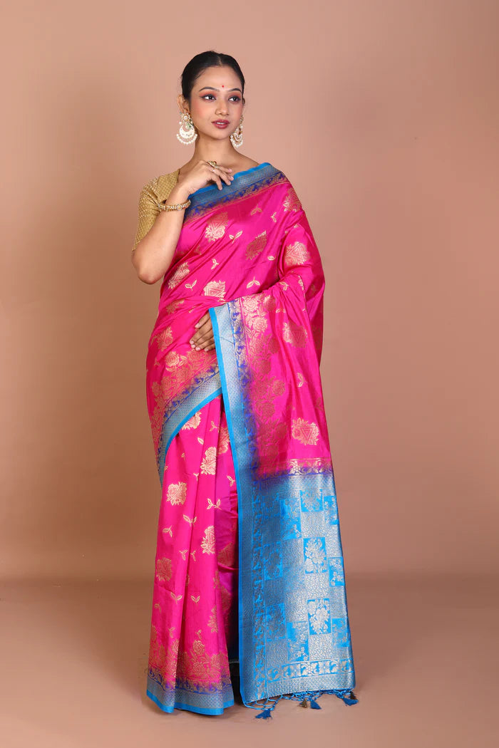 Rani Blended Dupion Silk Saree - Keya Seth Exclusive
