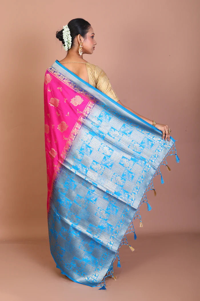 Rani Blended Dupion Silk Saree - Keya Seth Exclusive