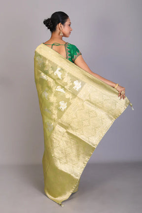 Green Tissue Saree - Keya Seth Exclusive