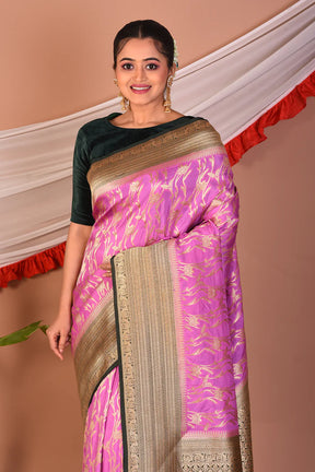 Purple Blended Khaddi Saree - Keya Seth Exclusive