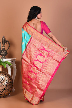 Elegant Light Green Kanjivaram Saree - Keya Seth Exclusive