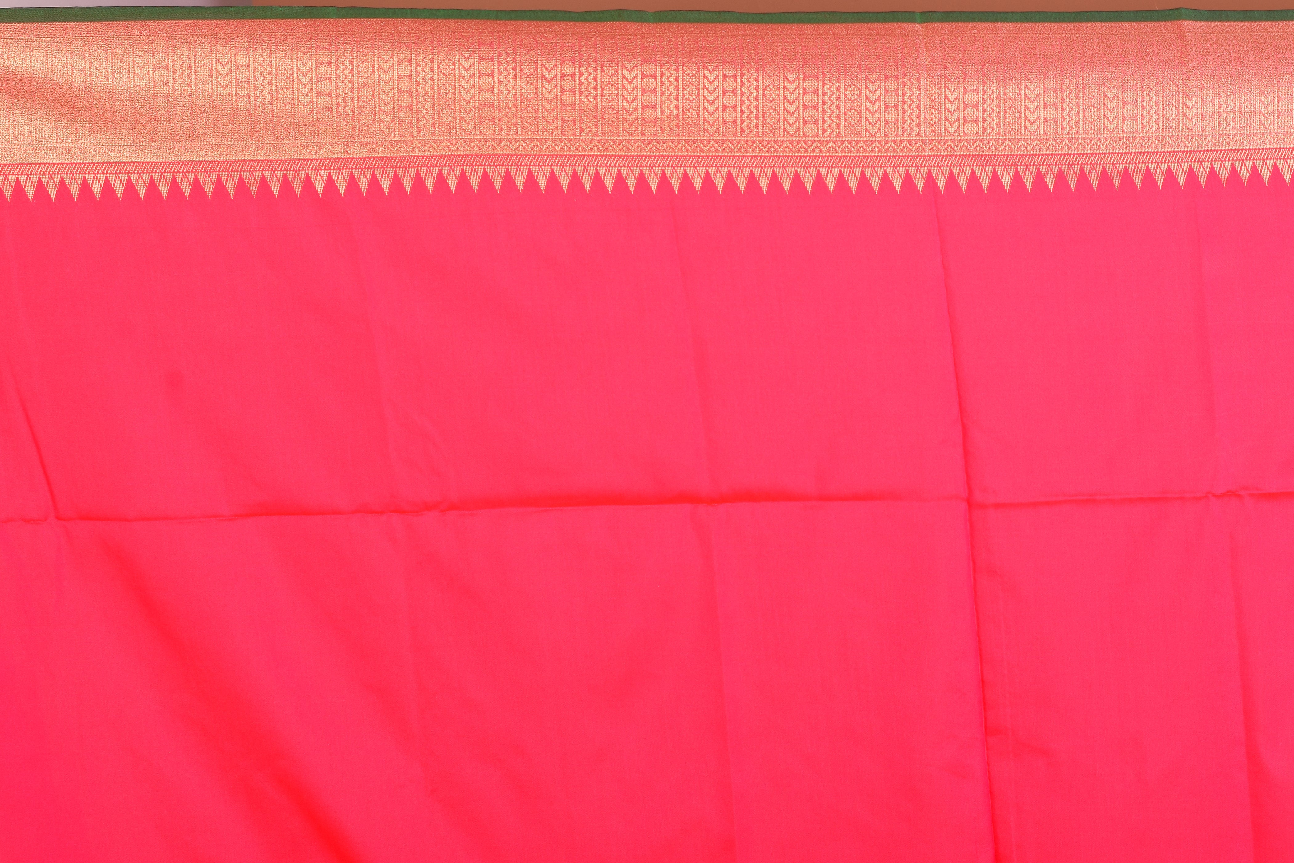 Orange Blended Silk Saree with Blouse Piece - Keya Seth Exclusive