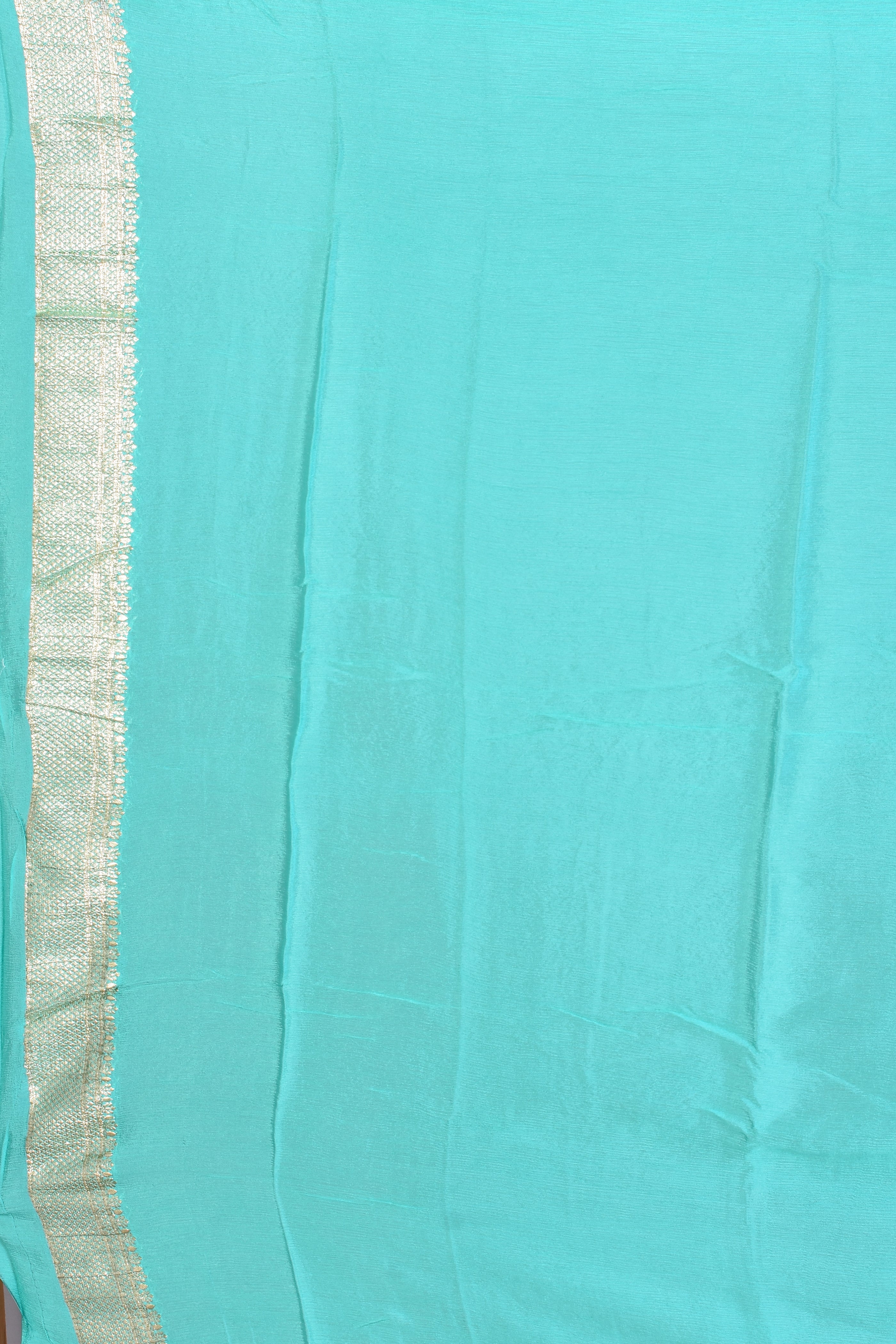 Sea Green Designer Khaddi Saree with Blouse Piece - Keya Seth Exclusive