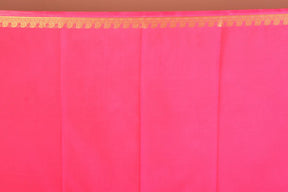 Pink Single Colored Blended Silk Saree with Blouse Piece - Keya Seth Exclusive