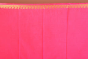 Pink Single Colored Blended Silk Saree with Blouse Piece - Keya Seth Exclusive