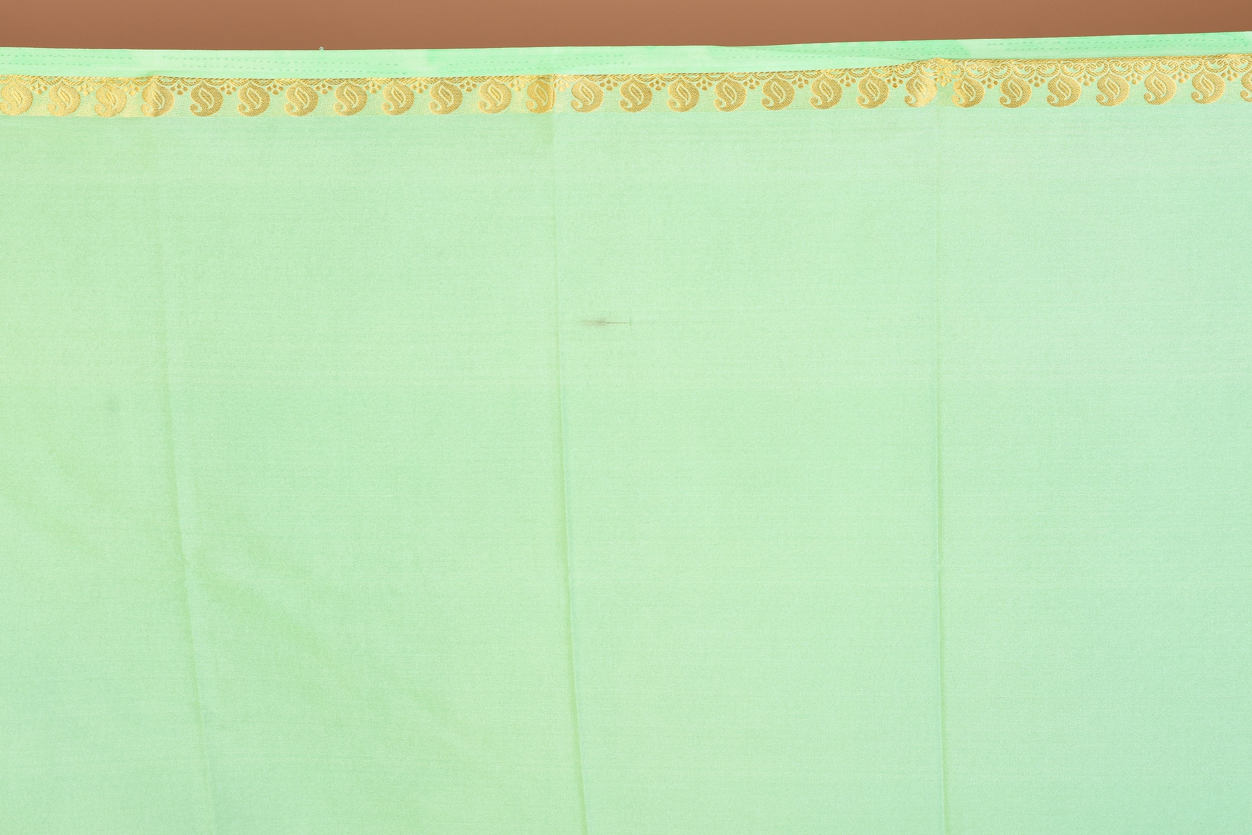 Light Green Single Colored Blended Silk Saree with Blouse Piece - Keya Seth Exclusive