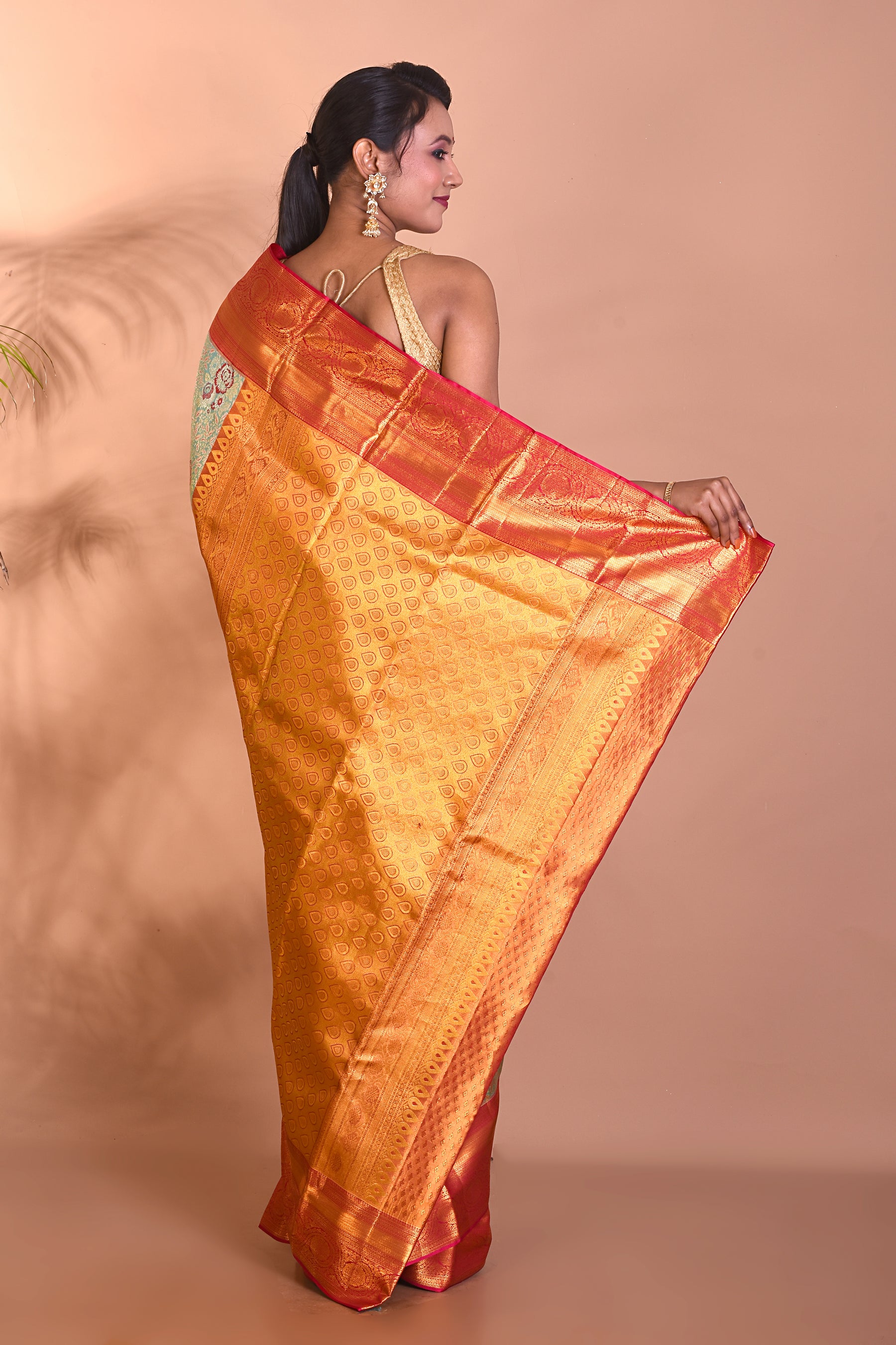 Elegant Green Pure Kanjivaram Saree - Keya Seth Exclusive