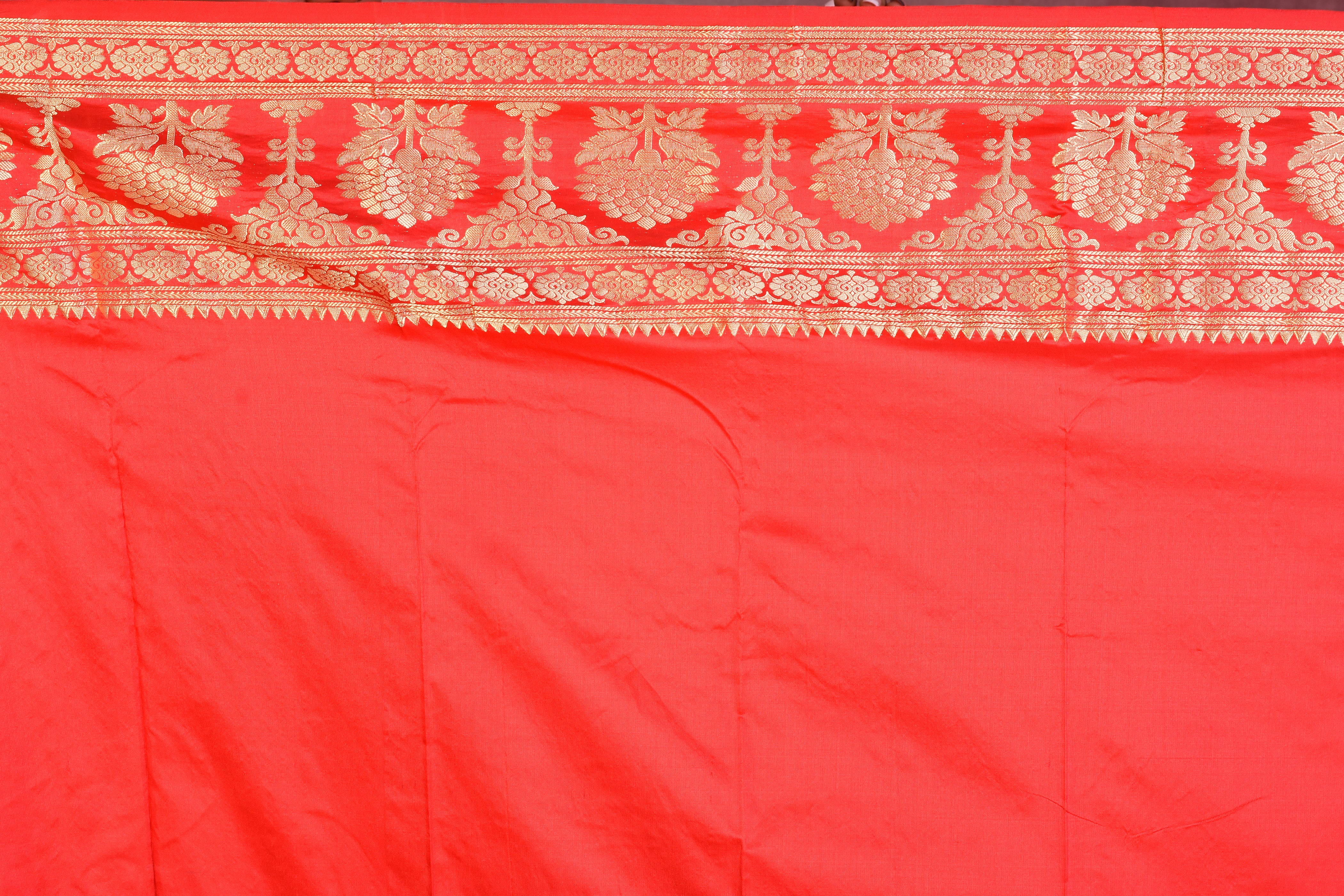 Dark Green with Red Borders Pure Kanjivaram Saree - Keya Seth Exclusive