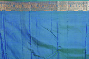 Elegant Blue Dual Tone Pure Kanjivaram Saree - Keya Seth Exclusive