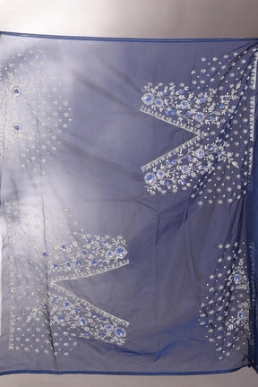 Fancy Navy Blue Jimmy Choo Saree - Keya Seth Exclusive