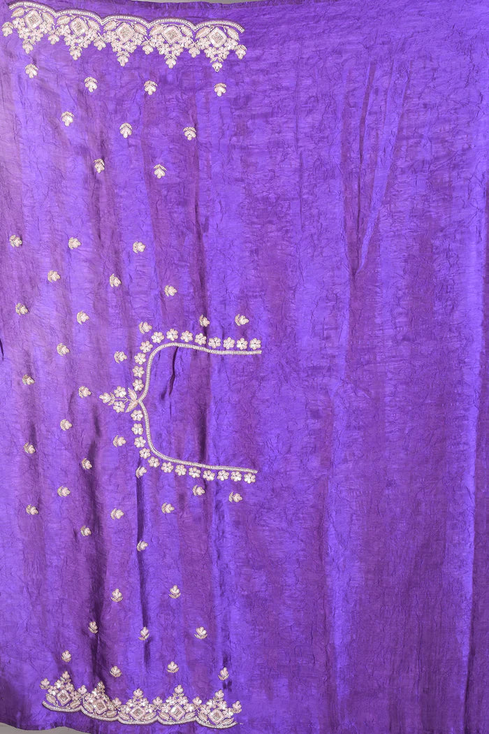 Fancy Purple Satin Silk Saree - Keya Seth Exclusive