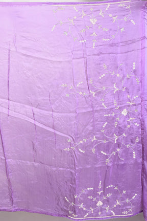 Fancy Purple Satin Silk Saree - Keya Seth Exclusive