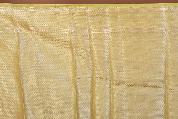 Pesta Green Pure Chiniya Silk Saree with Golden Zari - Keya Seth Exclusive