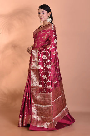 Pure Wine Chiniya Silk Saree - Keya Seth Exclusive