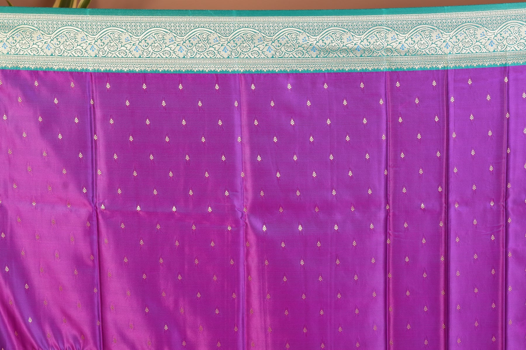 Purple Blended Katan Silk Saree - Keya Seth Exclusive